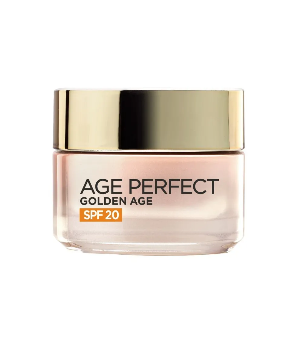 L'OREAL DERMO Age Perfect Golden Age Crema De Dia Con Protección Solar Spf 20 Pieles Maduras Y Apagadas| Hidratantes Con Protección