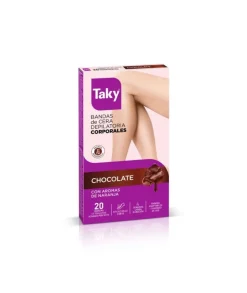 TAKY Bandas Corporales Chocolate| Bandas Depilatorias