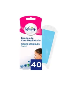 VEET Bandas De Cera Depilatoria Fria Piel Sensible 20Uds.| Bandas Depilatorias