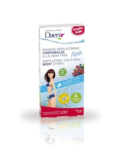 DAEN Bandas Depilatorias Corporales Aqua 16 Uds.| Bandas Depilatorias