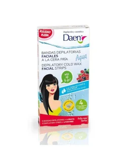 DAEN Bandas Depilatorias Facial Aqua 16 Uds.| Bandas Depilatorias