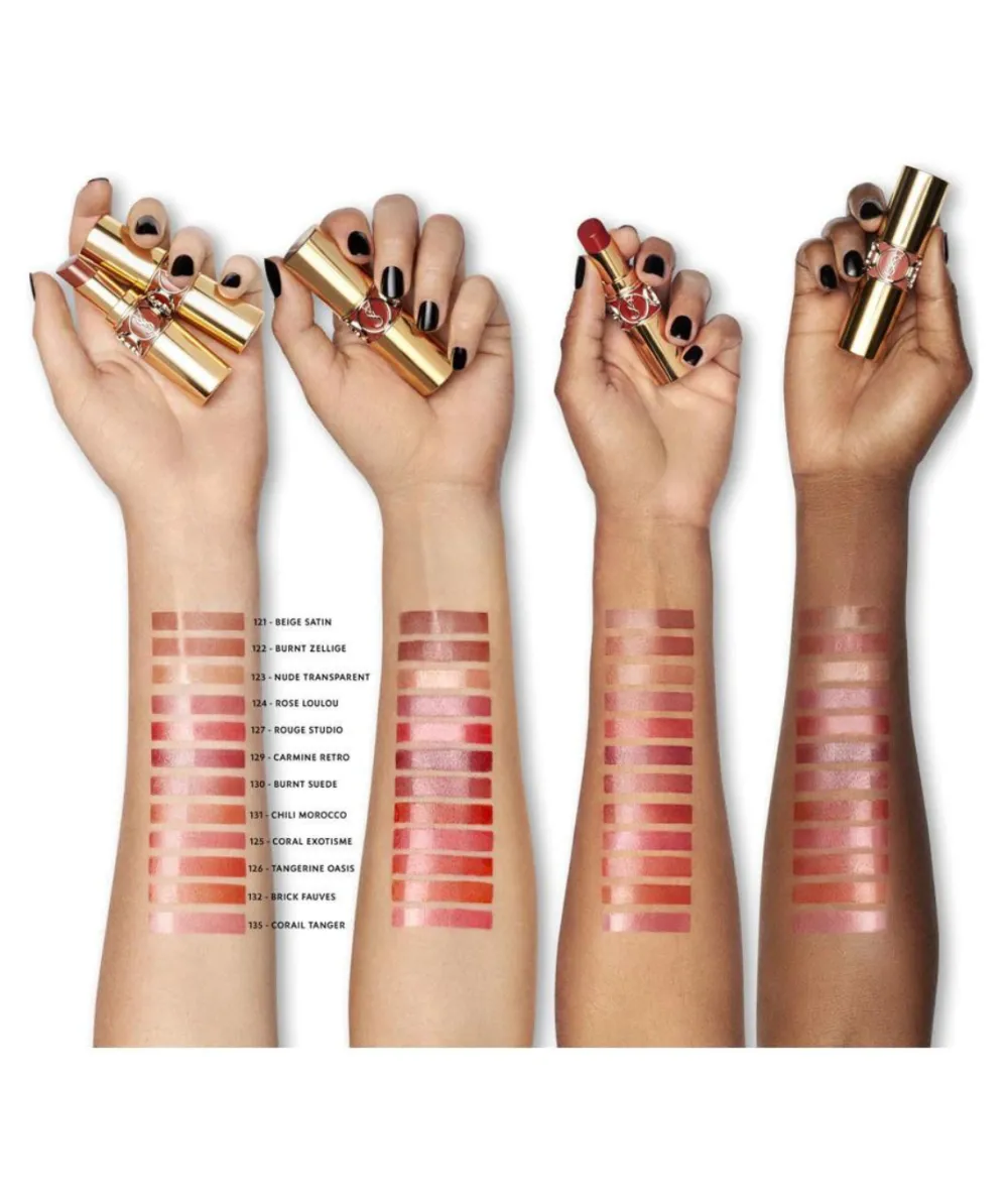 YSL Barra De Labios Rouge Volupte Shine 124| Barra De Labios