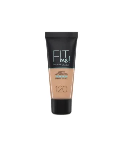 MAYBELLINE Base De Maquillaje Fit Me Mate Afinaporos 30 Ml, Tono 120| Bases Y Fondos Maquillaje