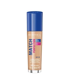 RIMMEL Base De Maquillaje Match Perfection 123 Gr, Tono 203| Bases Y Fondos Maquillaje