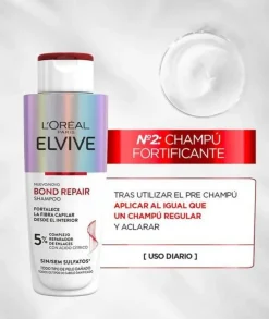 ELVIVE Bond Repair Champú Para Pelo Danado 200 Ml| Champú