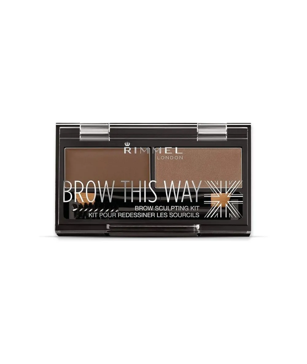 RIMMEL Brow This Way Kit Esculpidor Para Cejas 17.2 Gr, Tono 002| Cejas