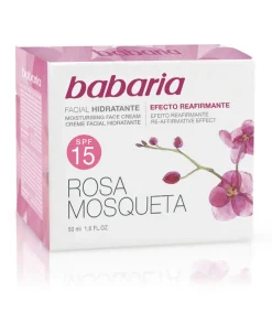 BABARIA Crema Facial Hidratante Rosa Mosqueta 24H| Hidratantes Con Protección