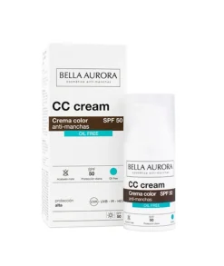BELLA AURORA Crema Hidratante Con Color Oil Free Spf50+ 30 Ml| Hidratantes Faciales