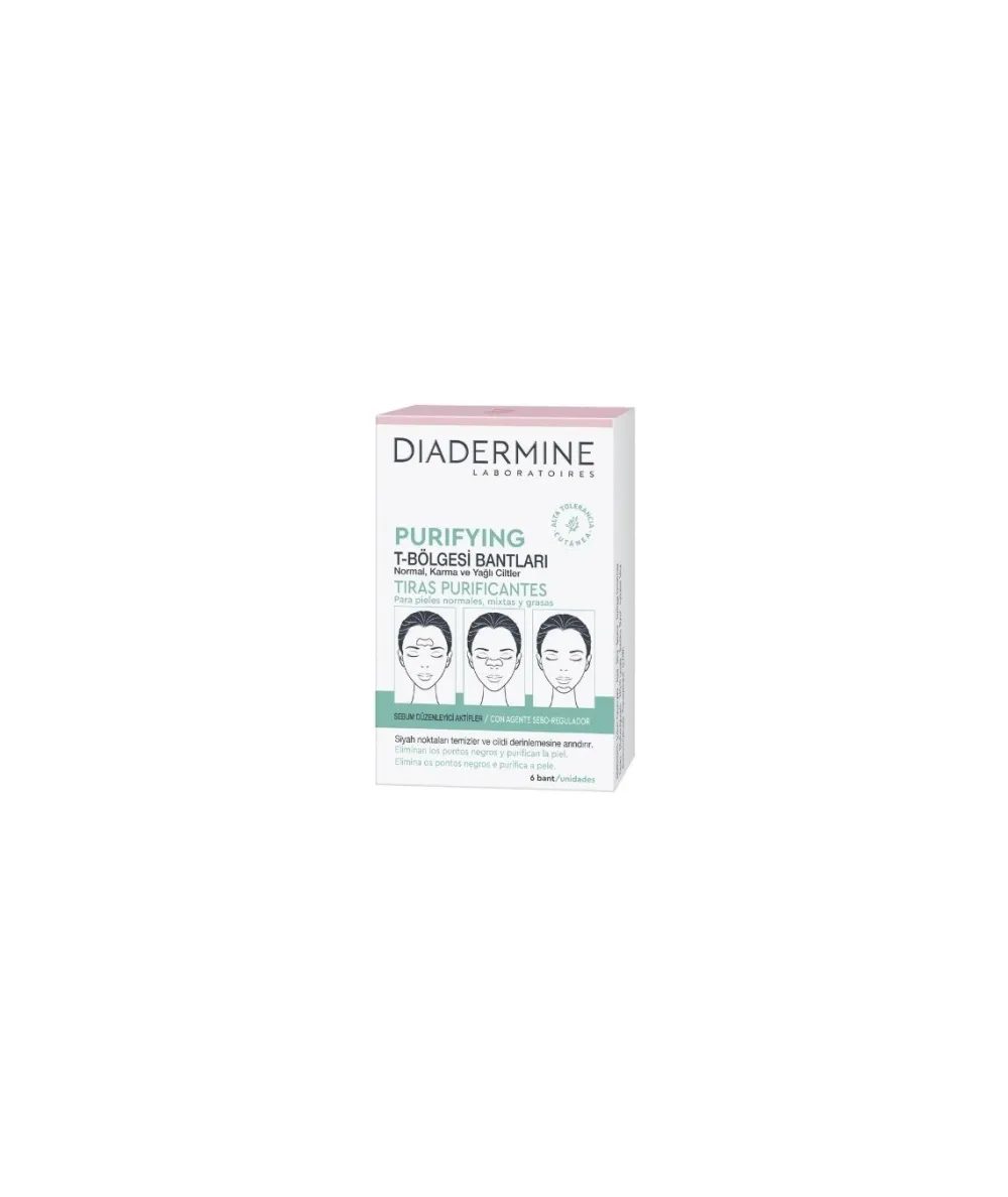 DIADERMINE Dd Essentials Tiras 6U Purificantes| Limpiadoras / Desmaquillantes