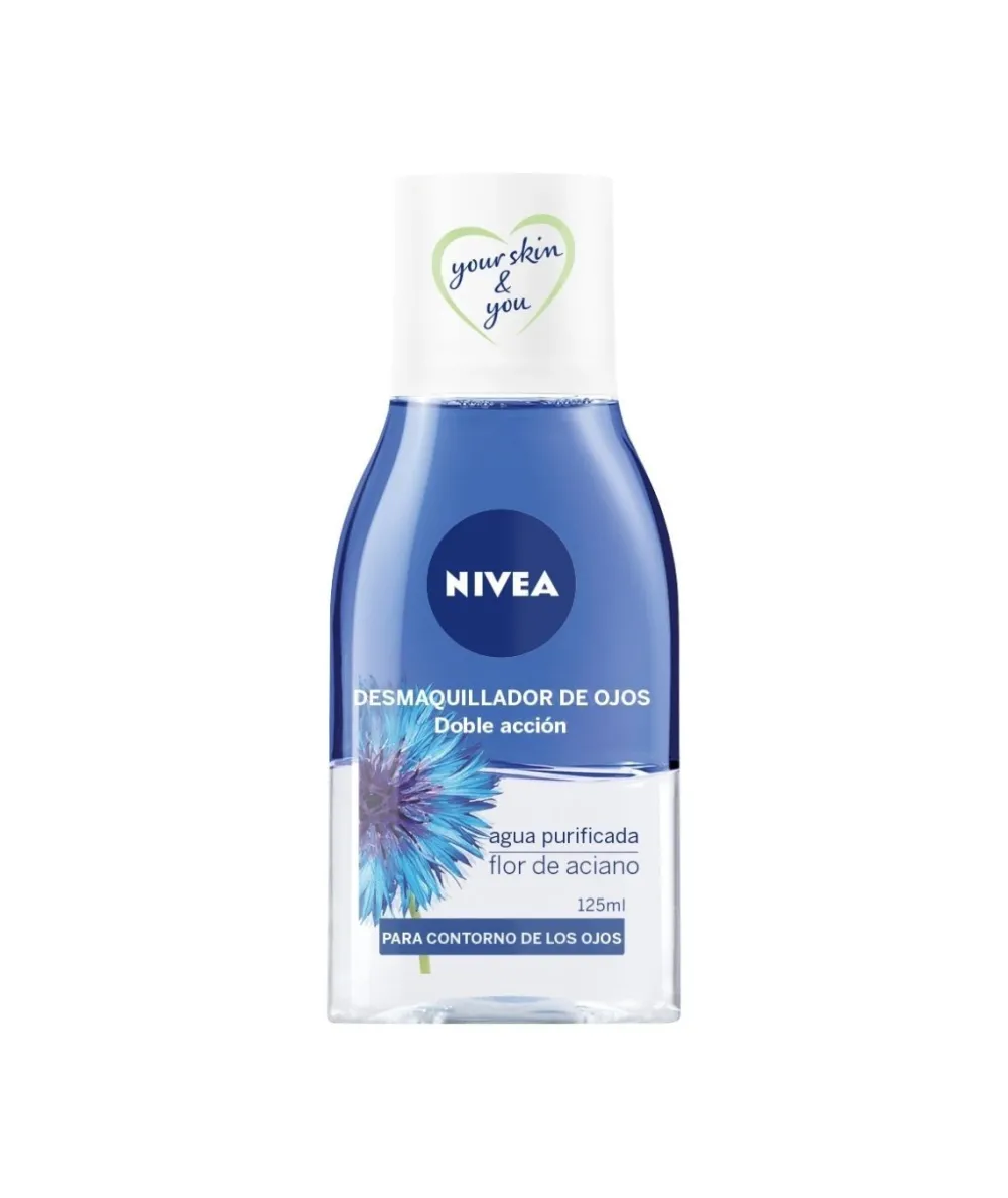 NIVEA Desmaquillador De Ojos Doble Accion Waterproof 125 Ml| Limpiadoras / Desmaquillantes