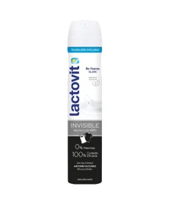 LACTOVIT Desodorante Unisex Invisible Anti Manchas 200 Ml| Desodorantes Unisex
