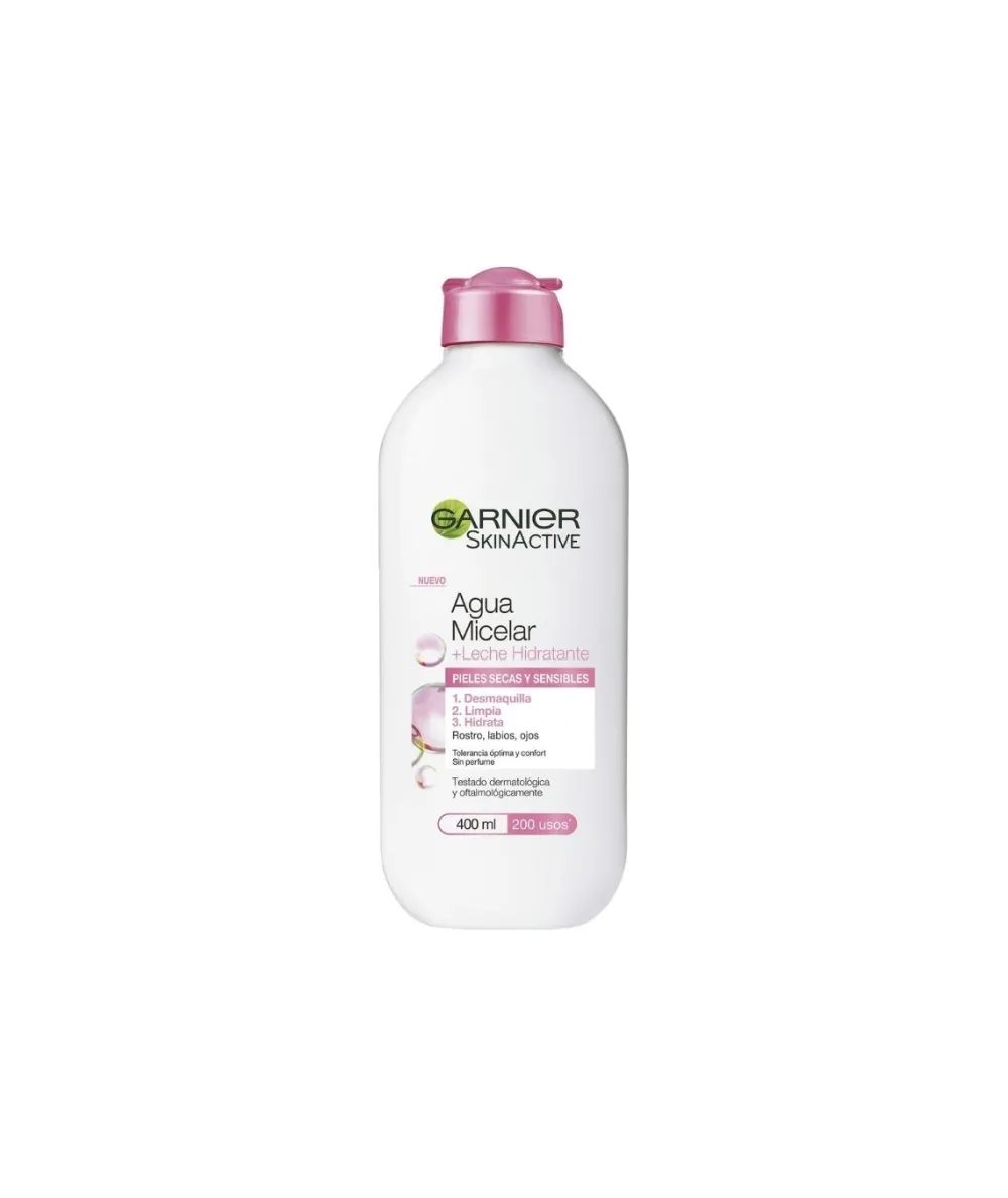 L'OREAL DERMO Garnier Skin Active Agua Micelar Desmaquillante Pieles Secas Y Sensibles - 400 Ml| Aguas Micelares