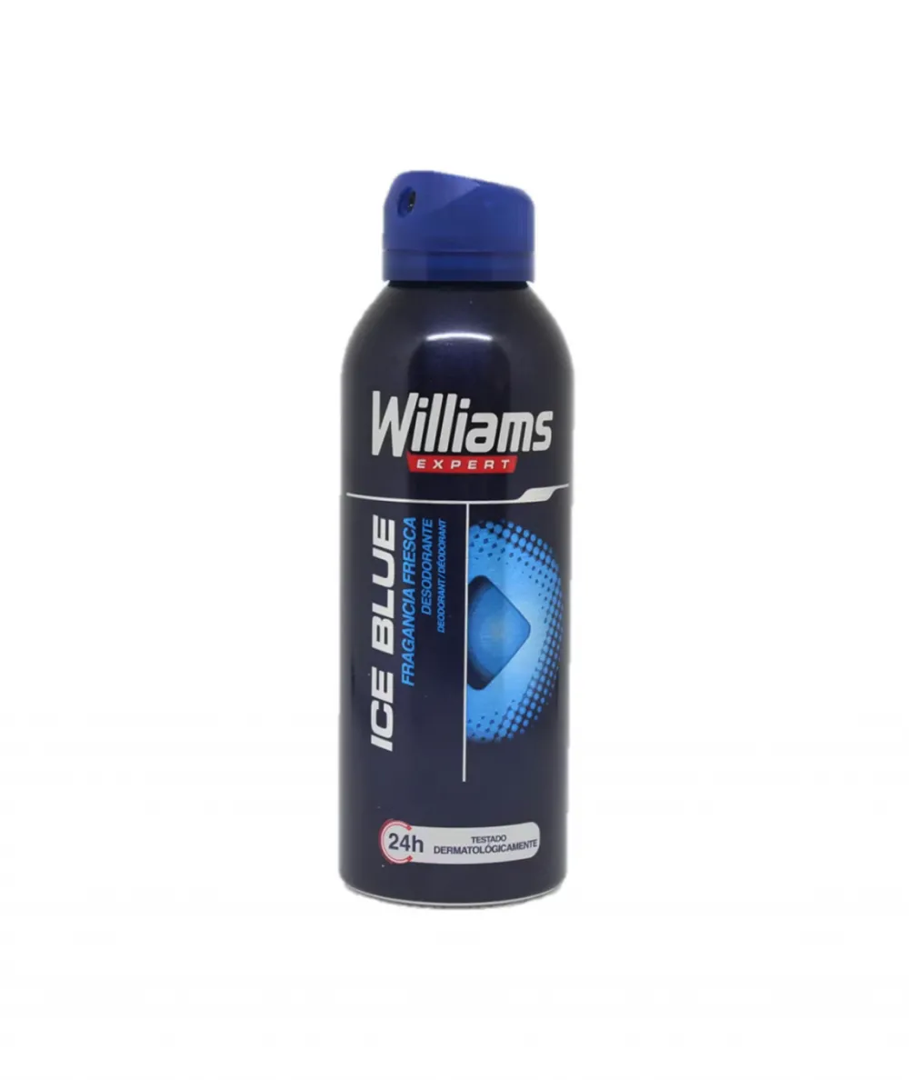 WILLIAMS Ice Blue Expert Desodorante 200 Ml Spray| Desodorantes Hombre