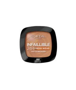 L'OREAL COLOR Infalible 24H Polvos Bronceadores Mate Larga Duracion Tono 300 Light Medium| Polvos Maquillaje