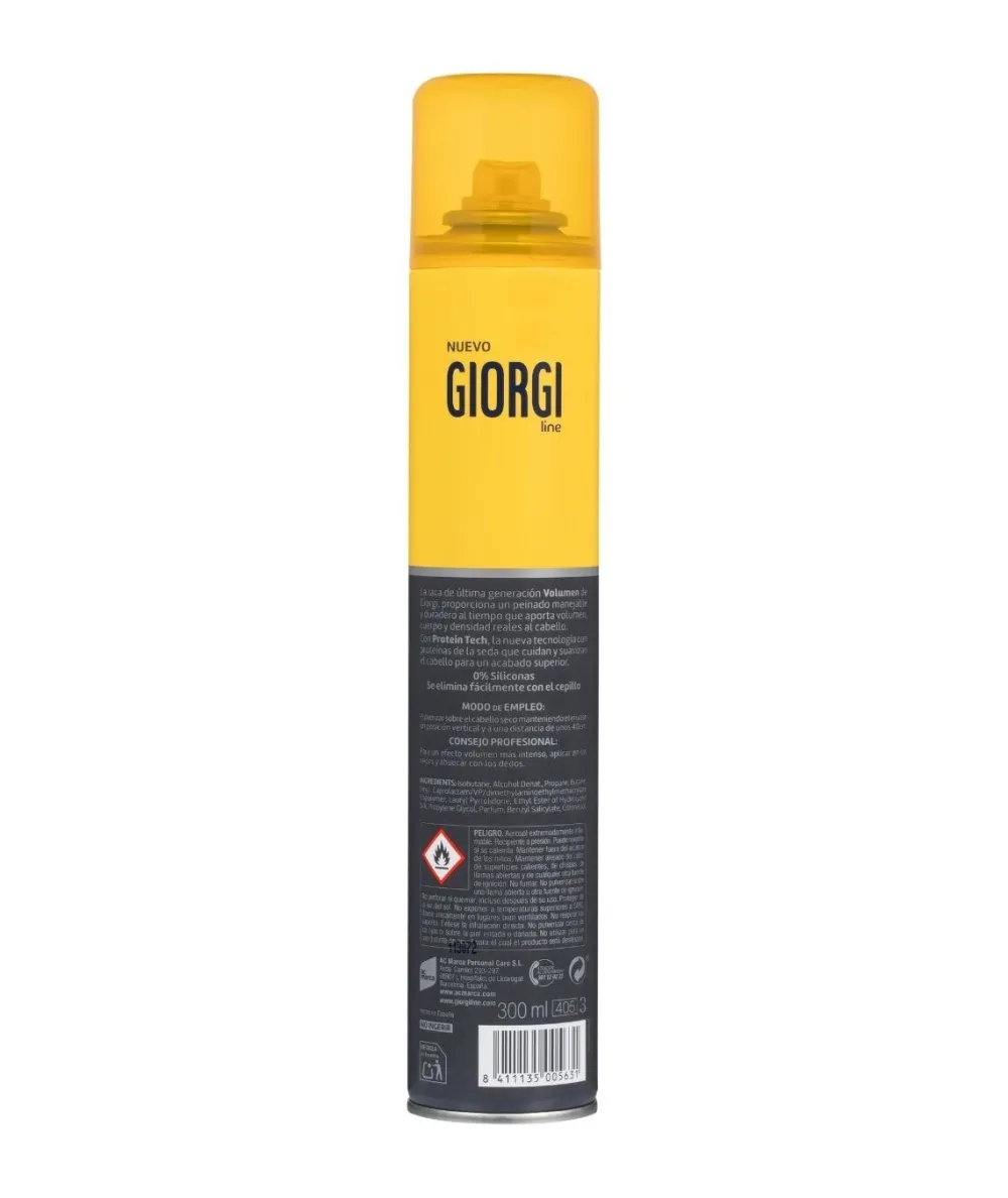 GIORGI Laca Peinado Manejable Volumen (5) 300 Ml| Lacas Y Sprays
