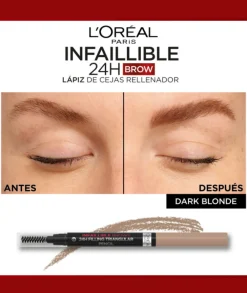 L'OREAL COLOR Lapiz De Cejas Infaillible Brow Xpert 6.0 Dark Blonde| Cejas