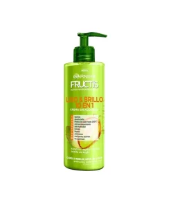 FRUCTIS Liso & Brillo Crema Sin Aclarado 10 En 1 400 Ml| Aceites Y Tratamiento Capilar