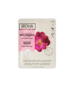 IROHA NATURE Mascarilla Facial Antiedad Global Con Rosa Mosqueta| Mascarillas Faciales