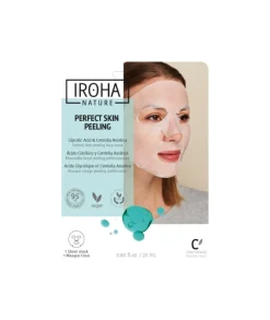 IROHA NATURE Mascarilla Facial Peeling Piel Perfecta Acido Glicolico & Centella Asiatica| Mascarillas Faciales