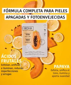 IROHA NATURE Mascarilla Facial Peeling Aha Con Papaya| Mascarillas Faciales