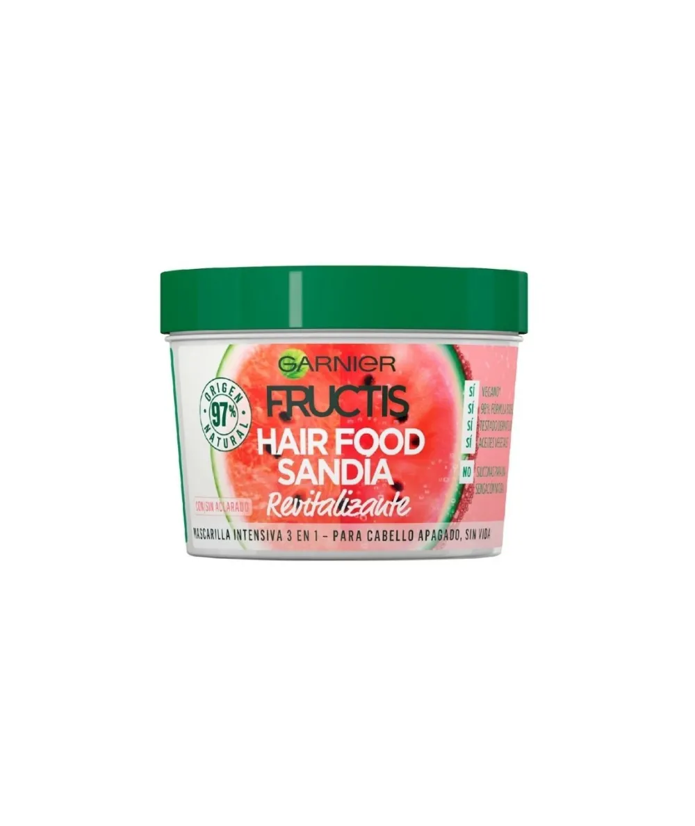 FRUCTIS Mascarilla Hair Food Sandia 3 En 1 390 Ml| Mascarilla Capilar
