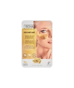IROHA NATURE Parches Contorno De Ojos Oro 24K Reafirmantes| Mascarillas Faciales