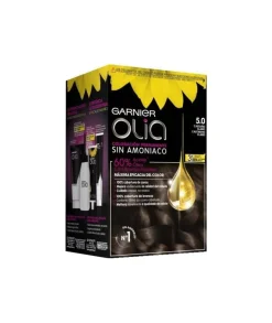 GARNIER TINTE OLIA Permanente Sin Amoniaco 5.3 Capuccino| Baño De Color