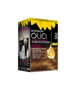 GARNIER TINTE OLIA Permanente Sin Amoniaco 6.3 Rubio Oscuro Dorado| Baño De Color