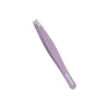 BETER LINEA ROSA Pinza De Depilar Punta Oblicua Soft Touch 9.3 Cm| Utensilios Ojos Y Cejas