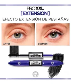 L'OREAL COLOR Pro Xxl Rimel Con Fibras Alargadoras Efecto Extension De Pestañas| Máscara Pestañas
