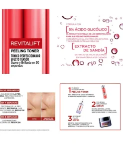 L'OREAL DERMO Revitalift Laser Tónico Perfeccionador 180 Ml| Tónico Facial