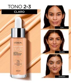 L'OREAL COLOR Serum Con Color Tono 2-3 Claro| Bases Y Fondos Maquillaje