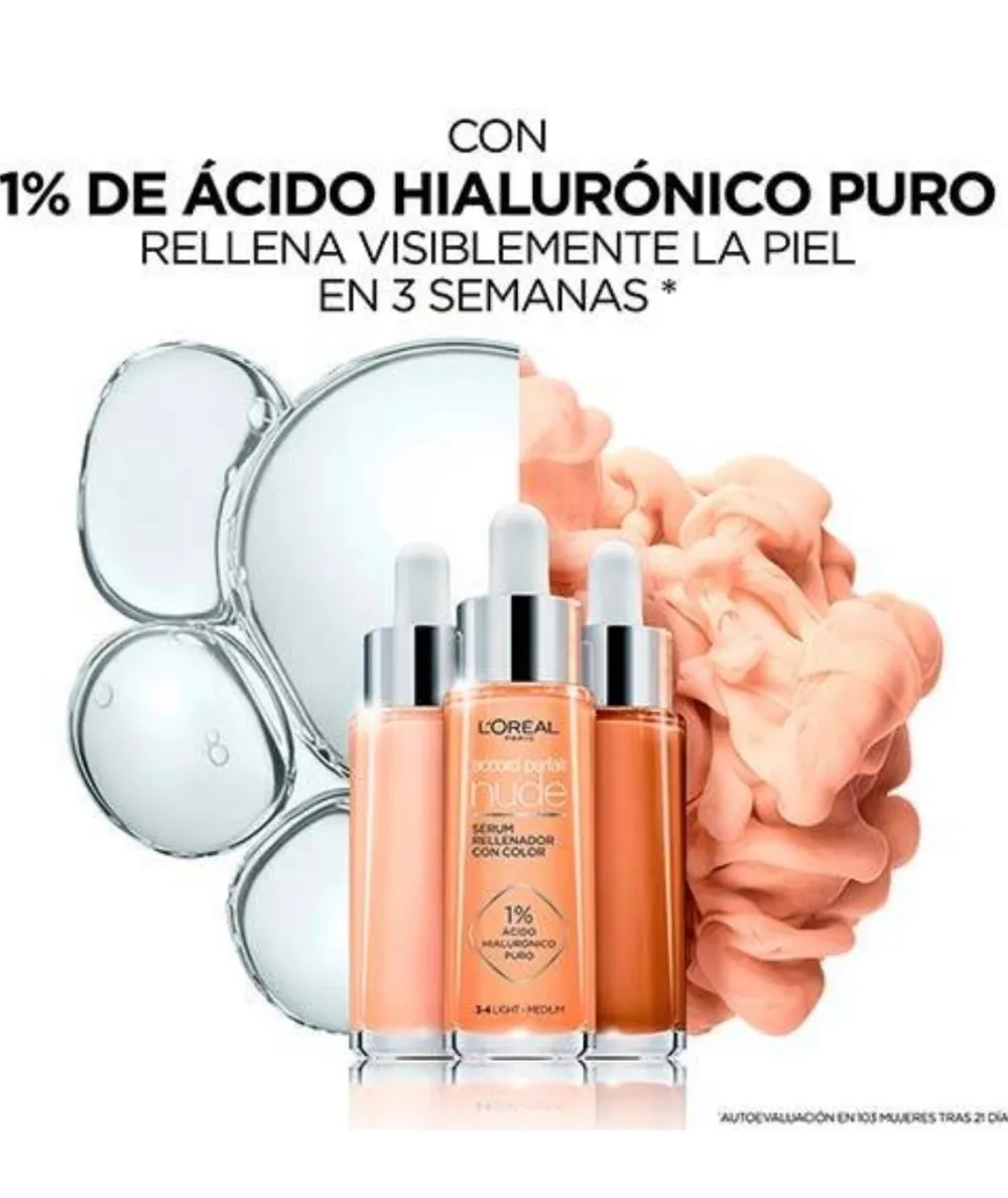 L'OREAL COLOR Serum Con Color Tono 2-3 Claro| Bases Y Fondos Maquillaje