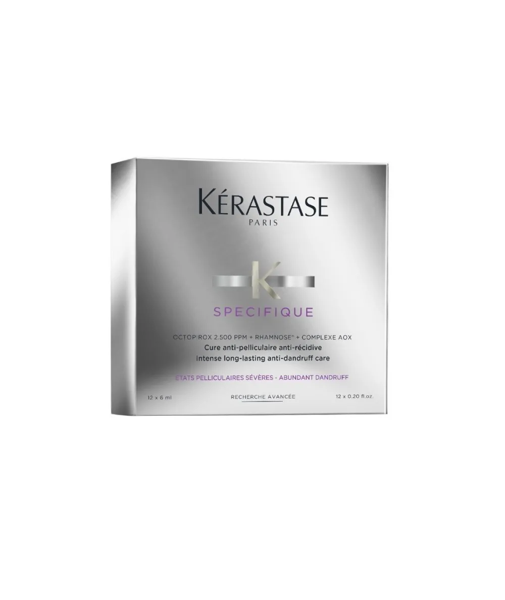 KERASTASE Specifique Ampollas Cure Anti-Caspa 12X6 Ml| Capilar Profesional