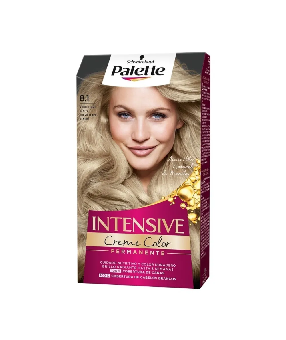 PALETTE INTENSIVE Tinte Permanente Color 8.1| Tinte Permanente
