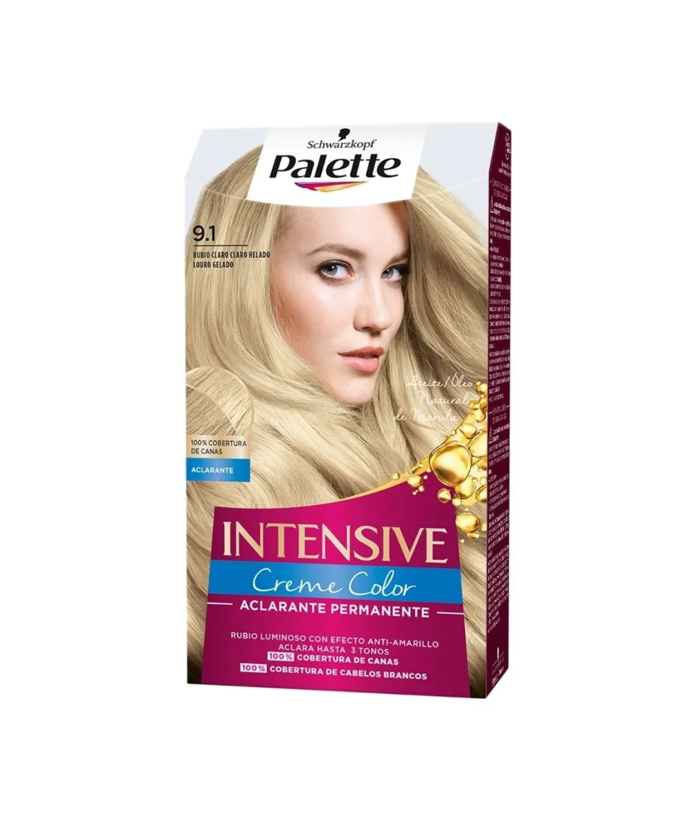 PALETTE INTENSIVE Tinte Permanente Color 9.1| Tinte Permanente